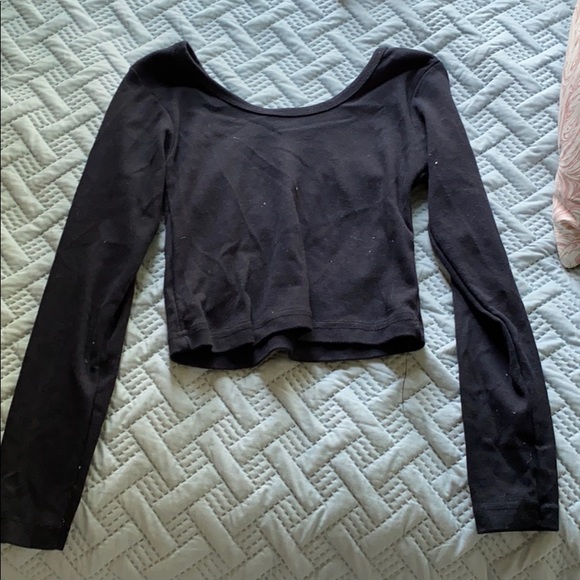 Black long sleeve crop too - Picture 1 of 1